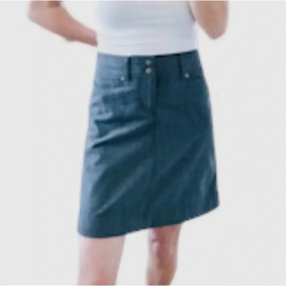 ATHLETA Sirrus Gray Wool Blend Mini Skirt Inner drawstring Women’s Size 6 - Picture 13 of 13